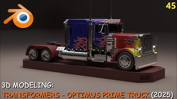 Blender - How to model a Vehicle (Optimus Prime Truck) - Full Video