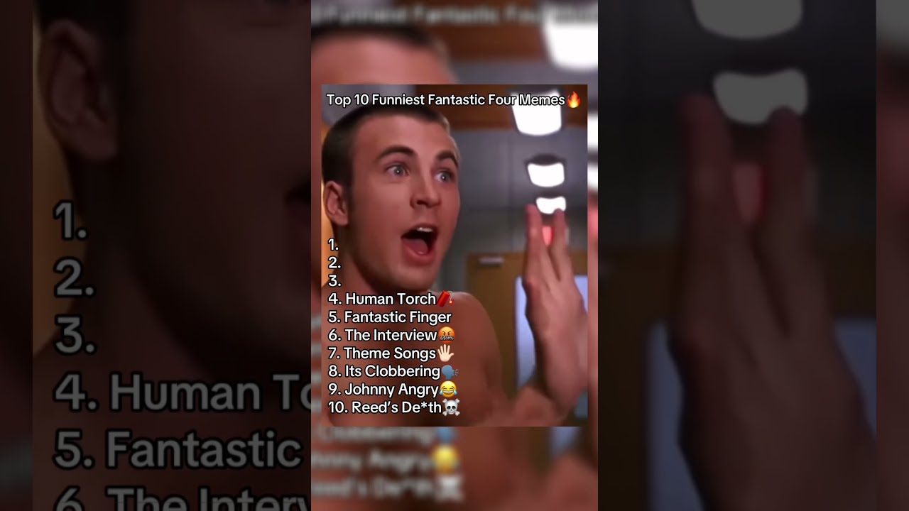 Top 10 Funniest Fantastic Four Memes Fantasticfour Johnnystorm Reedrichards Meme Fyp Viral