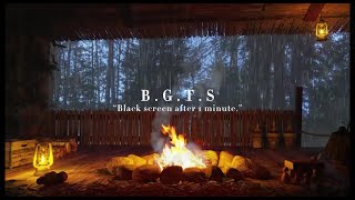 불멍, 비오는 날 캠프파이어 ASMR 8시간 , 빗소리, 장작타는 소리, 백색소음, Rain on Tent with Campfire