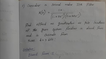 Coefficient quantization on pole location in DTSP #dtsp #dsp #education #semester