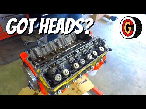 DOUBLE HUMP HEADS & EDELBROCK PERFORMER RPM INTAKE PART 4 SBC CHEVY