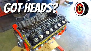 SBC Gets Double Hump Heads & EDELBROCK PERFORMER RPM INTAKE Installed Part 4