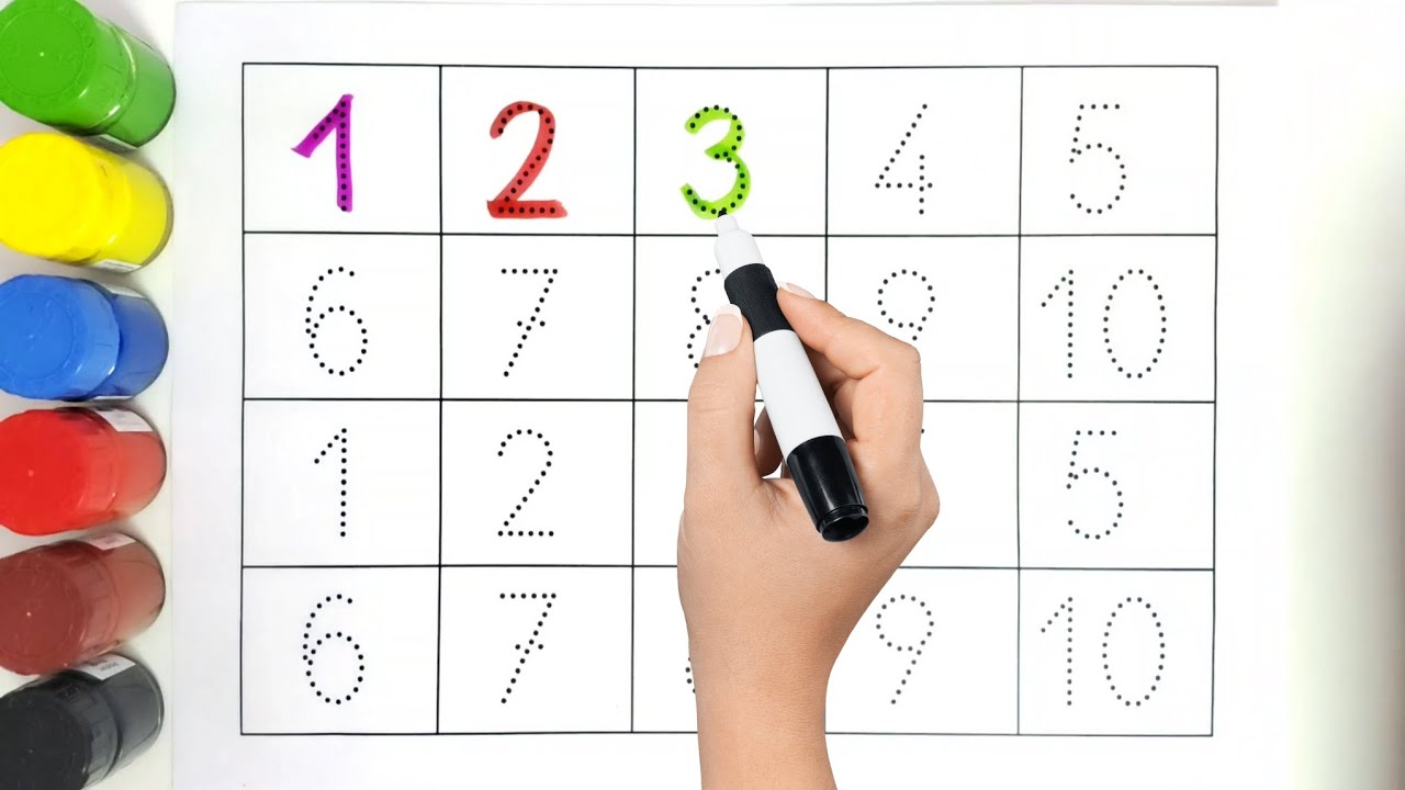 Numbers 1 to 10 | Kids Count Numbers 1-10 | Toddler & Preschool ...