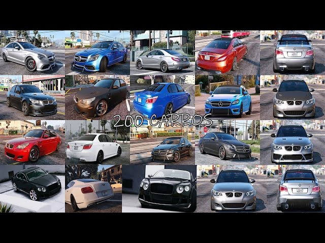 GTA V: COMO INSTALAR 200 CARROS DA VIDA REAL NO SEU JOGO! GTA 5 Replace  Carpack 