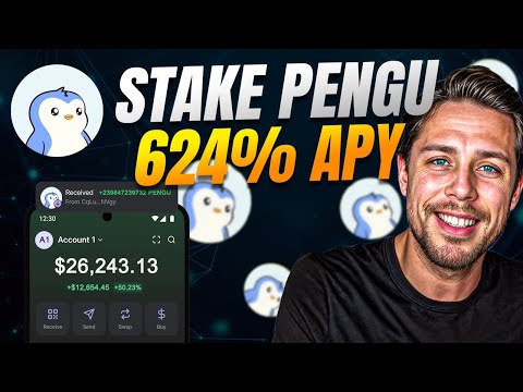 Stake Pudgy Penguins Coin 🚀 624% APY Explained (Step-by-Step)