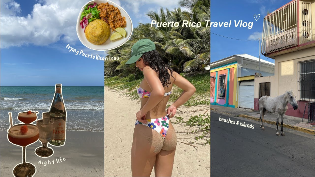 Come to Puerto Rico with me 🍨 | beach days, night life, trying Puerto Rican food, night kayaking
