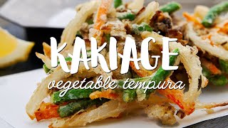 Kakiage Recipe (Mixed Vegetable Tempura)