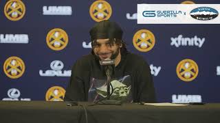INSIDE THE MEDIA ROOM: Jamal Murray HAPPY after BREAKING franchise record for single szn 3pt made