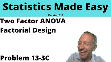 Statistics Module 13 V2 - Factorial ANOVA, Problem 13-3C