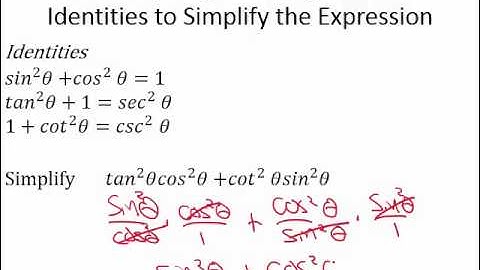 Simplify Trig Expressions with Pythagorean Identities Intro