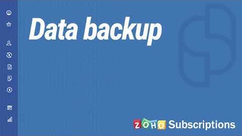 How to Back Up Your Data | Zoho Subscriptions