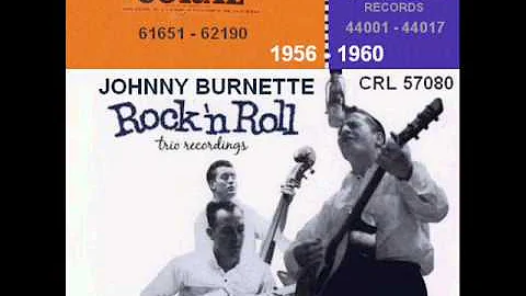 Johnny Burnette Coral 45 RPM Records - 1956 - 1960