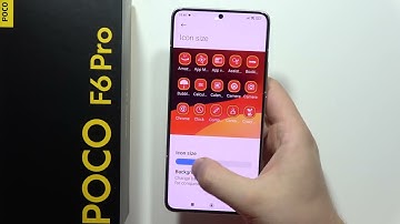 POCO F6 Pro: Change Icons Size