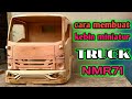 Cara membuat kabin miniatur truk giga ||truck (How to make a miniature giga truck cabin)