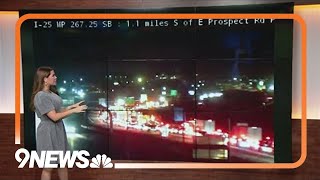 Crash closes northbound I-25 in Fort Collins