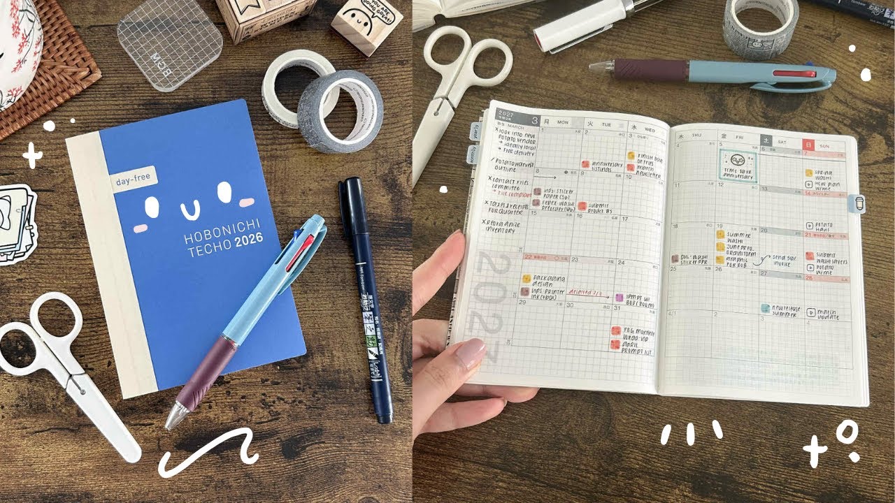 Hobonichi A6 Day Free Setup: Work Planner & My Hobonichi Haul