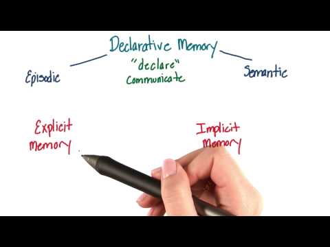 Video: Hvad er deklarativ og proceduremæssig hukommelse?