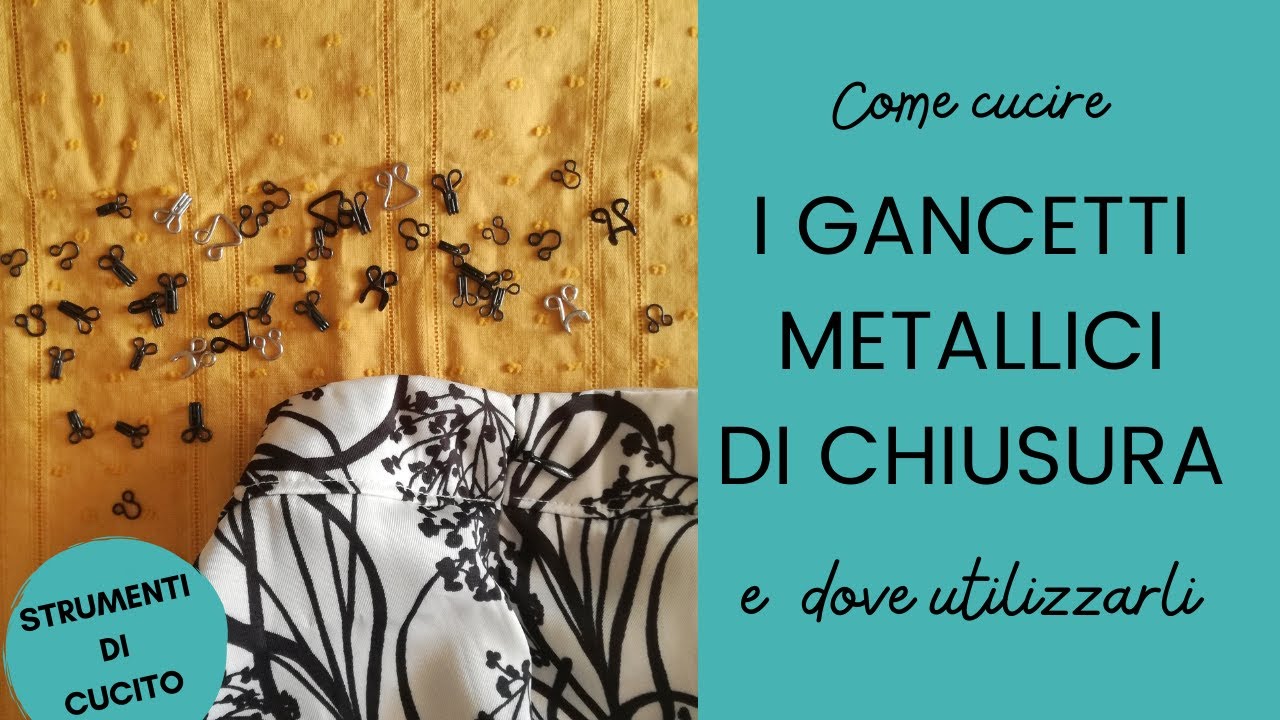 Ganci E Occhielli Per Cucito Coshar – 50 Paia Nere In Rame, Robusti E Facili Da Cucire