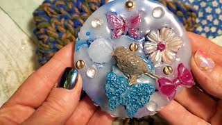 Using Previously Wax-Made Embellishments To Create Wall Decoration