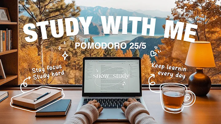 2-HOUR STUDY WITH ME WITH POMODORO 25/5 | 🎹 Calm Piano, Nature Sounds