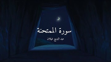 سورة الممتحنة من ١ الى ٩ | عبد البديع غيلان
