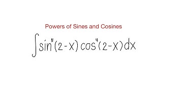 Integral of Powers of Sines and Cosines with Odd Exponents 2