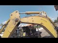 Cat back hoe side crack