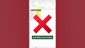 Don’t manually compare lists in Excel! 💥Use this quick trick! #exceltips  #exceltricks  #shorts
