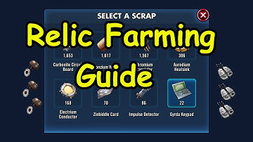 Relic Farming Guide - Part 6 - The Best Way to Get Aeros and Droid Brains