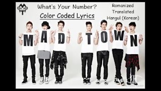 MADTOWN - What's Your Number? | Color Coded MADTOWN - What's Your Number? | Color Coded