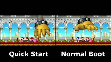 Wii U - Quick boot vs normal boot