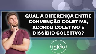 QUAL A DIFERENÇA ENTRE CONVENÇÃO COLETIVA, ACORDO COLETIVO E DISSÍDIO COLETIVO?