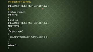#27 2D Array in C | C Programming language for beginners