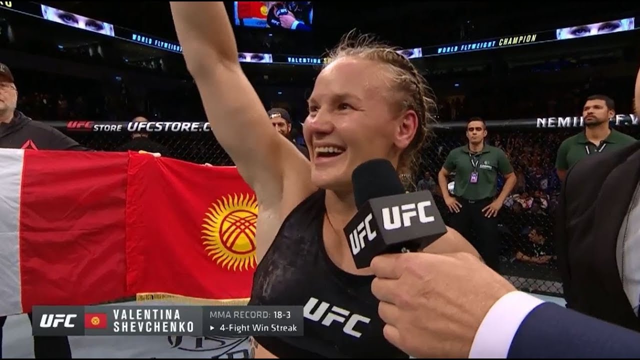 UFC Uruguay: Valentina Shevchenko Octagon Interview - YouTube