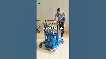 YW 2-45 small mobile 2-hole cement block making machine #cementblockmakingmachine #shorts