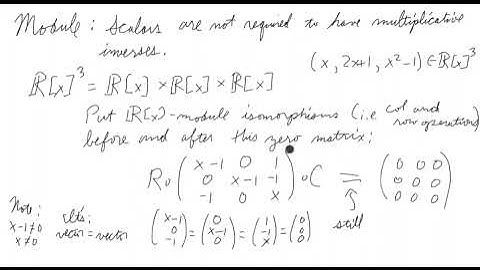 A  matrix as a scalar 3