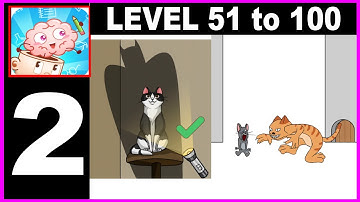 Brain Ace level 51 to 100 - Gameplay Walkthrough Part 2 all Solution Android IOS PC