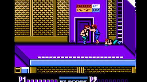 Double Dragon II - The Revenge (NES / Nintendo) - level one completed