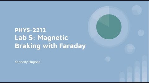 PHYS 2212 Lab 5: Magnetic Braking with Faraday