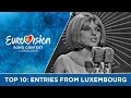 Top 10 entries from luxembourg at the eurovision song contest