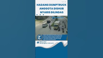 Hadang Dumptruck Nekat Lalui Jembatan Mahkota II Samarinda, Seorang Anggota Dishub Nyaris Dilindas