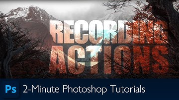 How To Record An Action In Photoshop | Photoshop Tutorial
