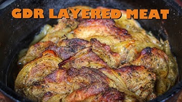 EAST GERMAN LAYERED MEAT - GDR DUTCH OVEN RECIPE - 0815BBQ - International