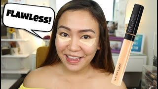 REVIEW JUJUR + WEARTEST MAYBELLINE FIT ME POWDER FOUNDATION (BEDAK PALING AWET 24 JAM) FULL SWATCH