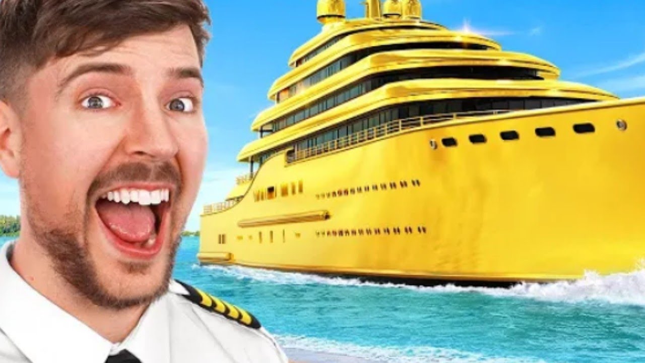 Қымбат яхта 1$ VS 1000000000$ Мистер Бист қазақша - YouTube