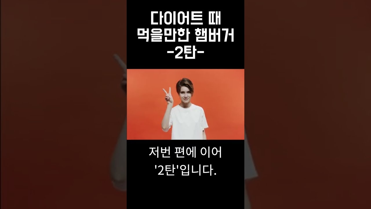 다이어트할 때 먹어도 되는 햄버거들 (맘스터치, 맥도날드, 노브랜드)