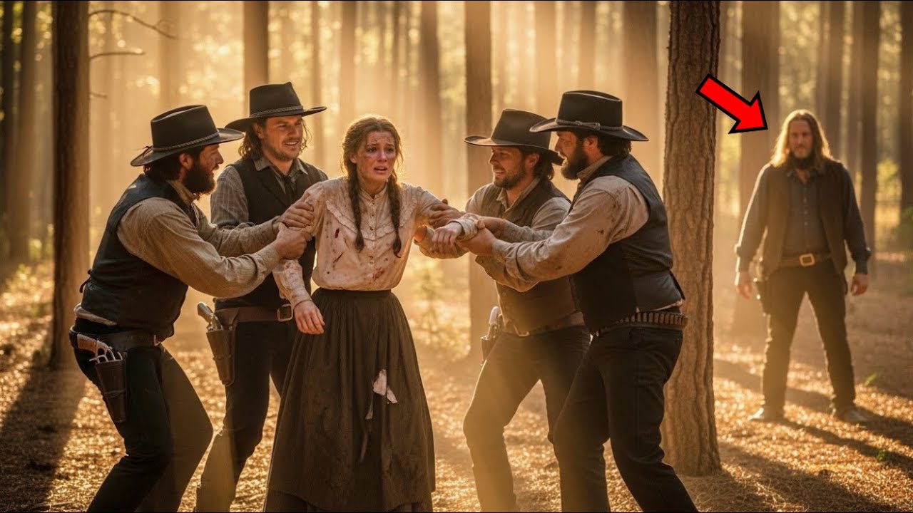 Outlaws Harassed Lonely Teacher in the Forest — Unaware Mountain Man Was Watching From the Trees