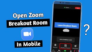 How To Create Breakout Rooms In Zoom | Zoom Breakout Rooms Tutorial | On Android (2022)🔥 |