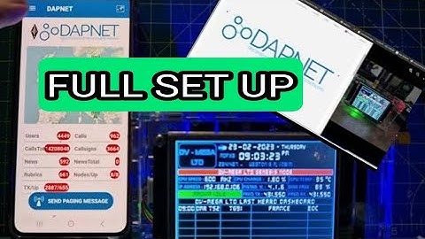 DAPNET -DV MEGA ,FULL SET UP & LINKS   3.5 or 7 inch SCREEN