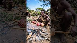 He Drops It on Fire… Then It Gets Crazy #triballife #tribalfeast #shorts